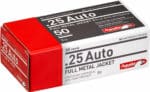 AGUILA 25ACP 50GR FMJ-RN