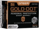SPEER GOLD DOT SHORT BBL 45ACP