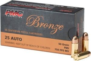 PMC 25 ACP 50GR FMJ-RN
