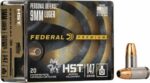 FEDERAL PREMIUM 9MM 147GR HST