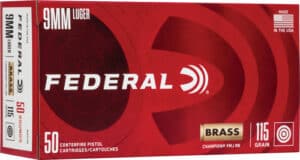 FEDERAL 9MM LUGER 115GR FMJ