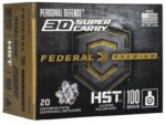 FEDERAL AMMUNITION HST 30SC 100GR JHP 20/200