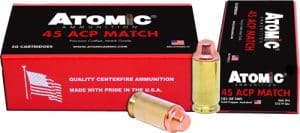 ATOMIC 45 ACP MATCH 185GR LEAD