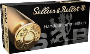 S&B 45 ACP 230GR FMJ-RN