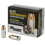 SIG SAUER ELITE DEFENSE .380 AMMO 90-GRAIN 20 ROUNDS