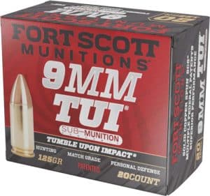 FORT SCOTT 9MM TUI 125GR SOLID