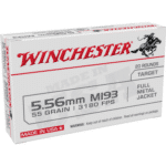 Winchester 5.56mm M193 Target Rifle Ammunition 55 gr