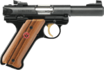 RUGER MKIV 22LR 4" BL/WD LIMITED AS