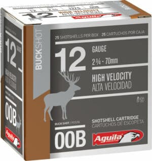 AGUILA SHOTSHELL 12GA 2.75" - 00 BUCK 25RD 10BX/CS
