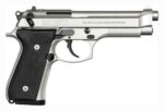 BERETTA 92FS 9MM 4.9" FS 3-DOT - 15-SHOT INOX BLACK RUBBER USA