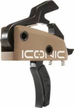 RISE TRIGGER ICONIC FDE - 2-STAGE 1.25/1.75 AR-15 W/PINS