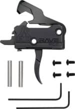 RISE TRIGGER RAVE PCC CURVED - 3.5LB AR-15 W/ANTI WALK PINS