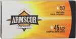 ARMSCOR 45 ACP 230GR FMJ - 50RD 20BX/CS