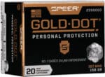 SPEER GOLD DOT 357 MAG 158GR - GDHP 20RD 10BX/CS