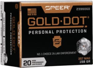 SPEER GOLD DOT 357 MAG 158GR - GDHP 20RD 10BX/CS