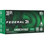 Federal American Eagle IRT Lead Free Handgun Ammuntion .38 Spl 100gr FMJ 50/ct