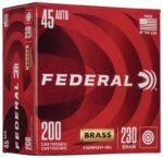 Federal Champion Training Handgn Ammuntion .45 ACP 230 gr FMJ 830 fps 200/ct