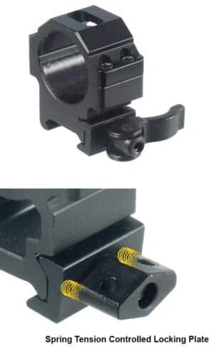 Leapers UTG 2-Piece Max Strength LE Grade Picatinny Rings - 22mm Width 30mm - Low