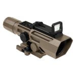 NcStar VSM ADO Dual Optic 3-9x42mm P4 Sniper Rifle Scope with Integrated Fold-Down Red Dot Optic - Tan
