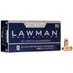 Speer Lawman Handgun Ammunition .40 S&W 180gr TMJ 1000 fps 50/ct