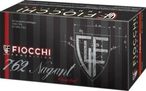 FIOCCHI 7.62 NAGANT 98GR FMJ - 50RD 20BX/CS