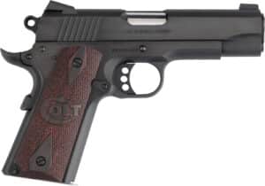 COLT COMBAT COMMANDER 38 SUPER - 4.25" BLUED/G10 BLACK CHERRY