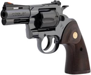 COLT PYTHON 357MAG 3" - BLUED WALNUT W/GOLD MEDALLION