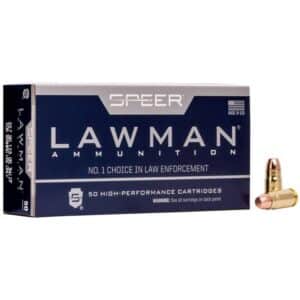 Speer Lawman Cleanfire Handgun Ammunition .357 Sig 125 gr TMJ 1350 fps 50/rd