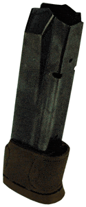 S&W MAGAZINE M&P45 14RD - W/FINGER EXT. BLACK/BROWN BASE