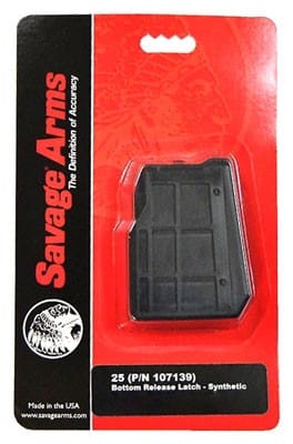 SAVAGE MAGAZINE MODEL 25 - 22 HORNET 4RD SYNTHETIC MATTE