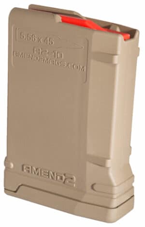 AMEND2 AR-15 MAGAZINE 5.56X45 - 10 RD POLYMER FDE