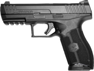 IWI MASADA 9MM 4.1" 3-DOT - OPTICS READY 2-10RD MAG BLACK