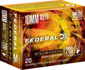 Federal Fusion Handgun Ammunition 10mm Auto 200 gr SP 20/ct