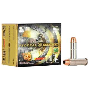 Federal Premium Vital-Shok Handgun Ammunition .357 Mag 140 gr BXP 1400 fps 20/box