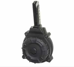 Promag S&W Shield Magazine 9mm Black Polymer Drum - 50/rd