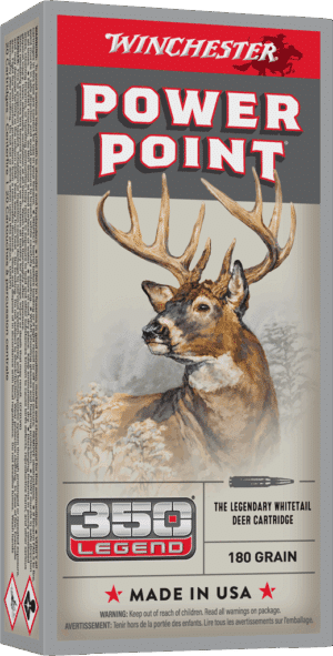 WINCHESTER SUPER X POWER POINT 350LGND 180G 20RD BX 200RD CASE