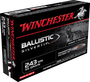 WINCHESTER BALLISTIC SILVERTIP 243WIN 55GR 20RD BX 200RD CASE
