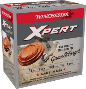 WINCHESTER XPERT 12GA 2-3/4" 1OZ #6 STEEL SHOTSHELL 25RD/250RD