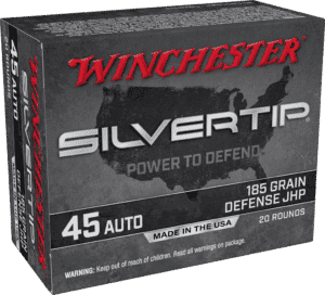 WINCHESTER SILVERTIP 45ACP 185GR HP 20RD BX 200RD CASE
