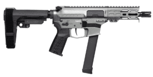 CMMG PISTOL, BANSHEE, MKGS, 9MM, 5", TUNGSTEN W/ADJ RIP BRACE