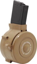 IVER JOHNSON MAGAZINE AR15 - 223 50RD DRUM TAN POLY